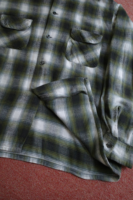 60s Sears printed flannel shirt