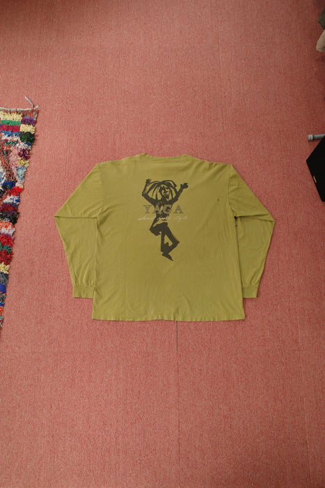 90s YAGA print long sleeve tee