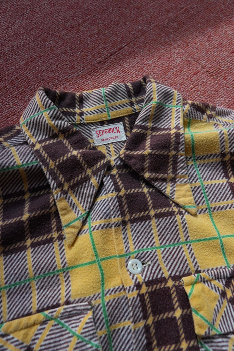 4.50s SEDGWICK print flannel shirt