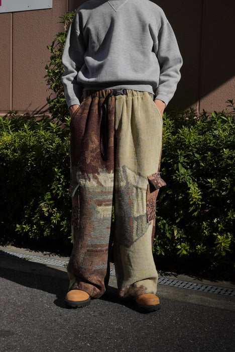 remake jaquard cargo pants