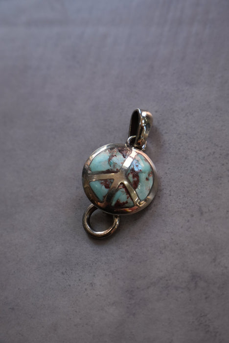 handmade silver charm "peace"