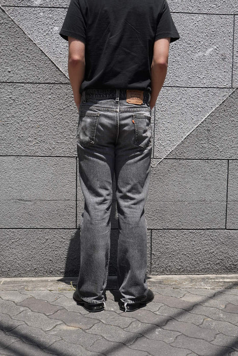 90s Levi's 517 yarn-dyed black denim