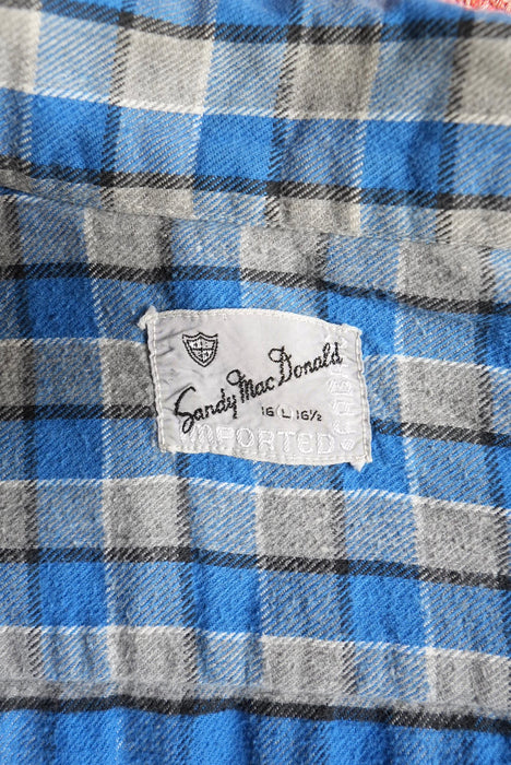 60s Sandy Mac Donalds flannel open collar shirts