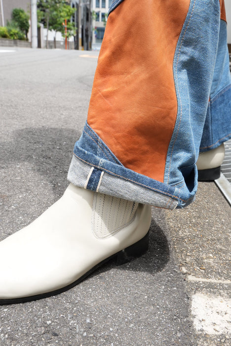 60s Hand Made by Denim Evalution leather 501 "E"