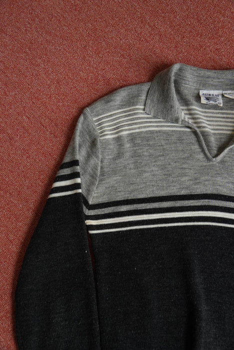 80s JUSTIN BLAKE skipper knit