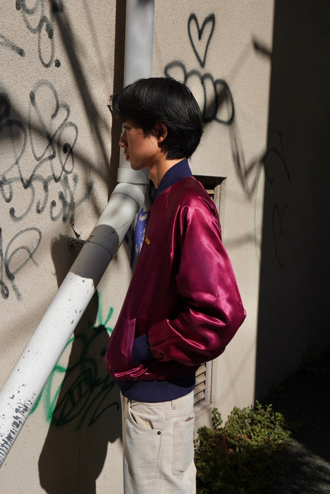 80s Super Stiches satin blouson