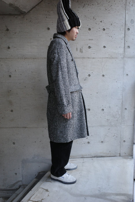 EMPORIO ARMANI virgin wool×alpaca coat