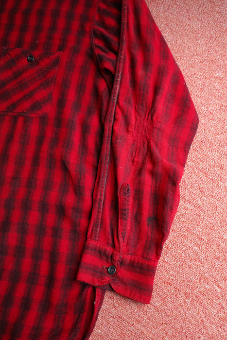 40s 5Brother printed flannel shirt
