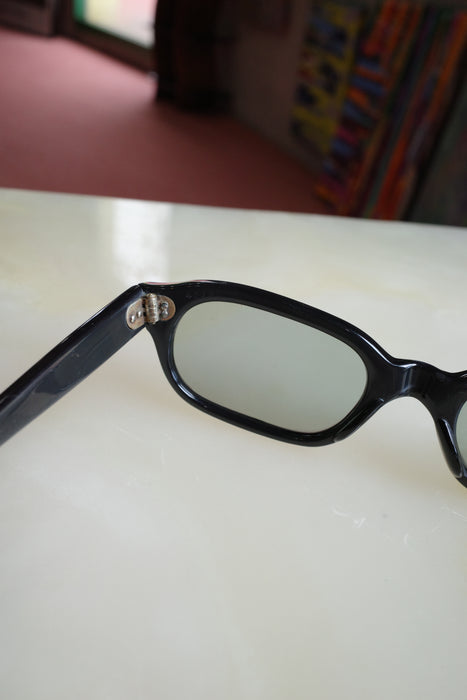 6.70s Italian black acetate optical sunglasses