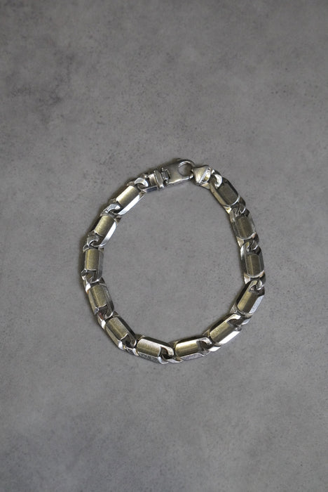 flat silver plate bracelet