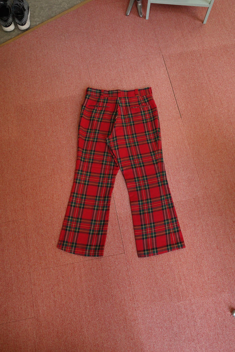 70s Tailor's Bench tartan check slacks