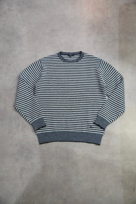 00s BURBERRY border alpaca knit