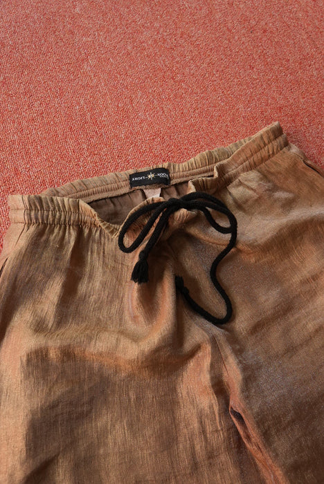 80s MOON LIGHT silky glitter easy pants