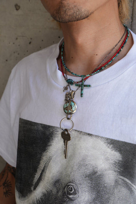 handmade silver charm "peace"