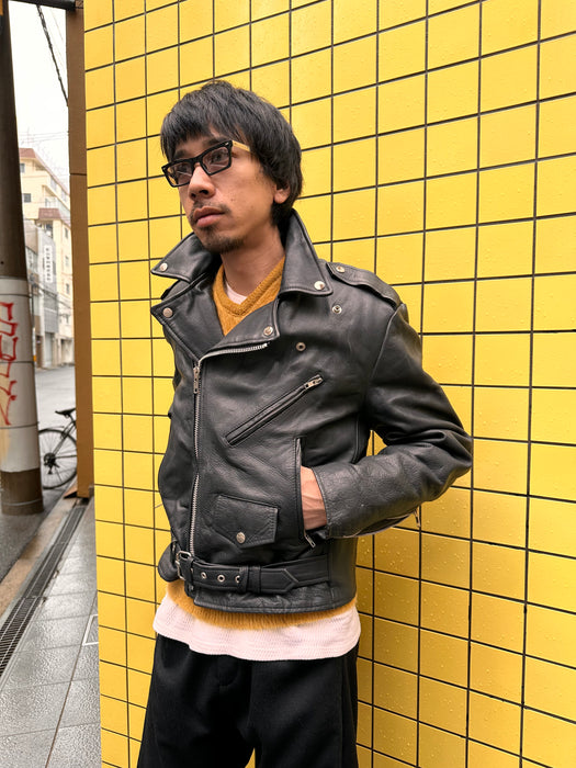 Louis dowble breasted leather riders