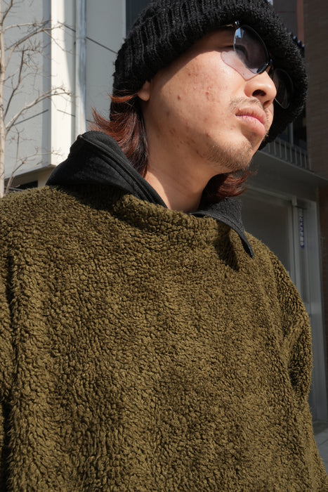 90s EMS mock neck boa fleece