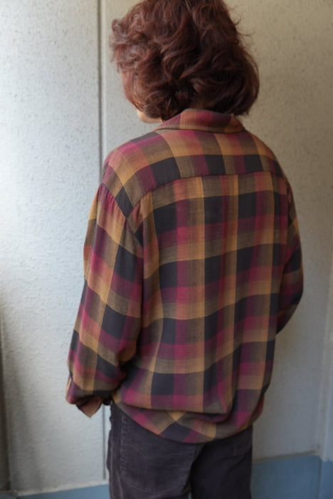 70s TOWN CRAFT rayon shirts