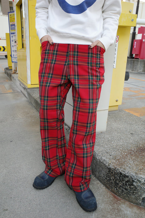 70s Tailor's Bench tartan check slacks