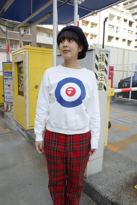 90s A BATHING APE target print sweat