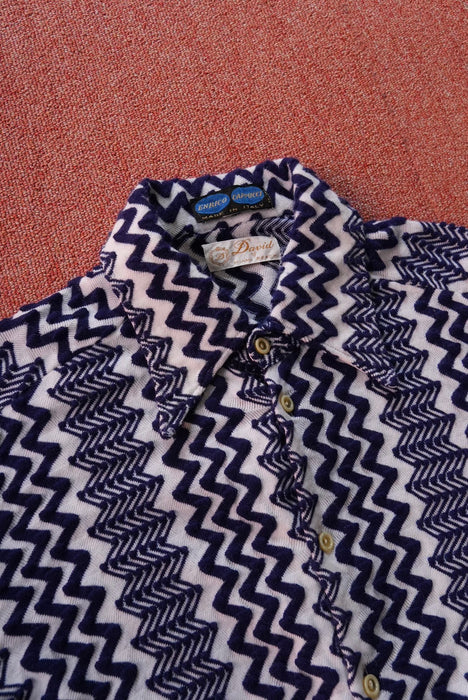 70s ENRICO CAPPUCCI knit beach shirt