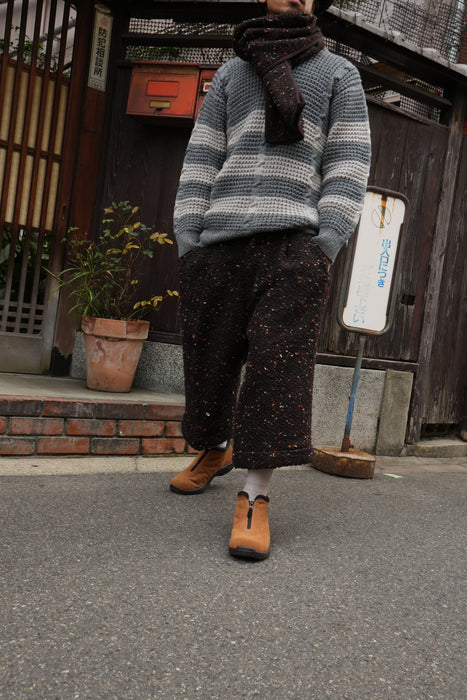 HAPPYEND HOKKORI tweed pants CHOCO