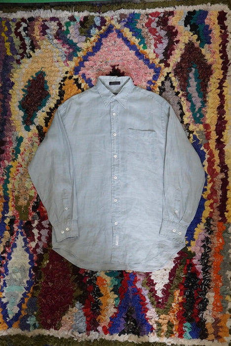 90s DKNY linen chambray shirts