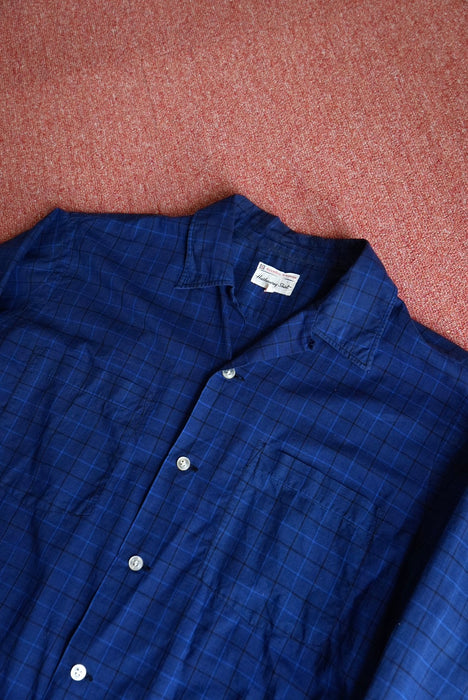 60s Hathanay cotton check shirt