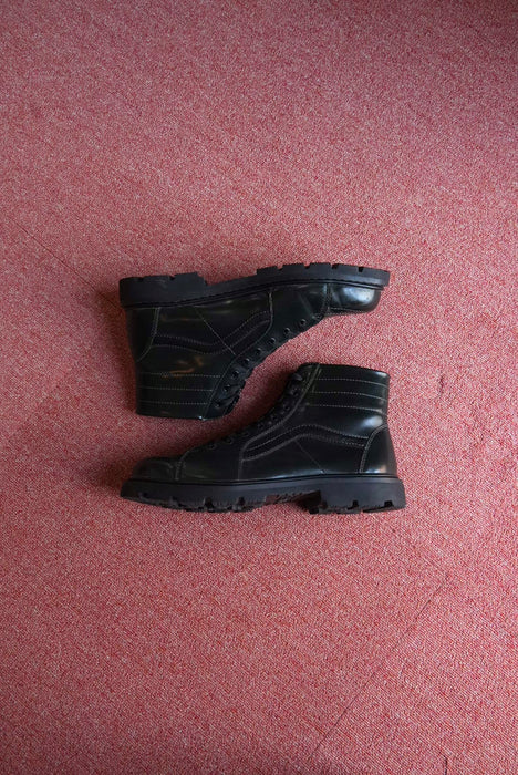 VANS glass leather SK8-HI "commando sole"