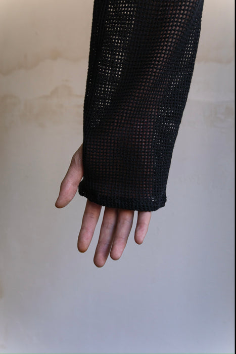 HAPPYEND mesh tee black