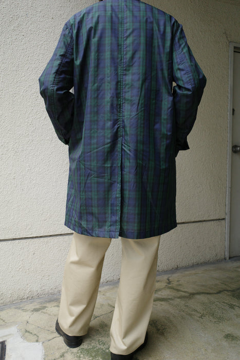 90s A BATHING APE blackwatch nylon coat