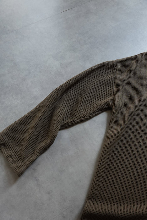 HAPPYEND mesh tee Olive