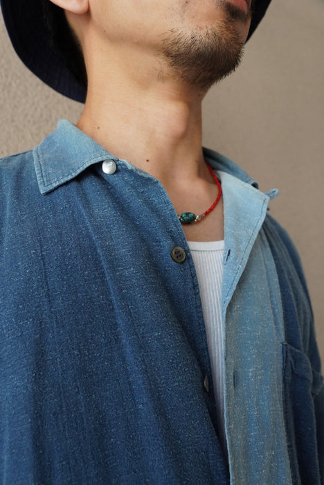 00s COMME des GARÇONS HOMME 2tone indigo shirts