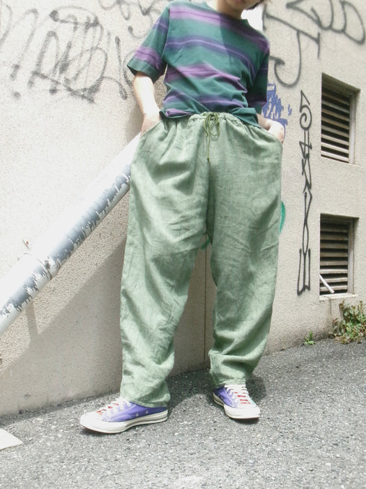 90s FLAX easy linen pants
