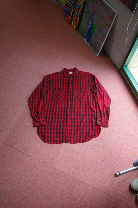 40s 5Brother printed flannel shirt