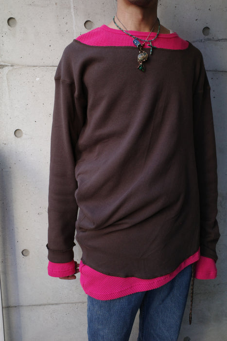 NAM Banana Ensemble Tee Brown/Pink size1