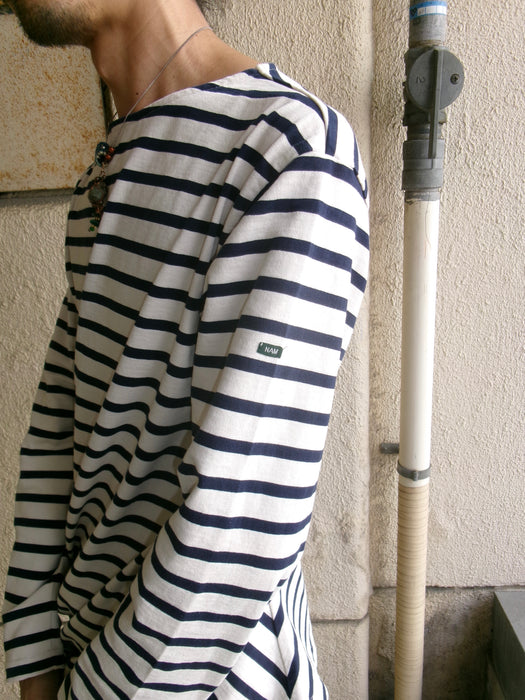 NAM Banana Basque Shirts WHITE/NAVY size1