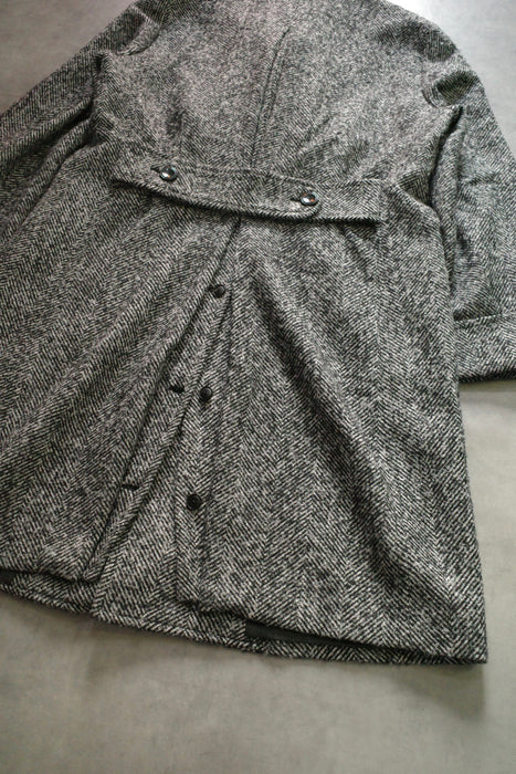 EMPORIO ARMANI virgin wool×alpaca coat