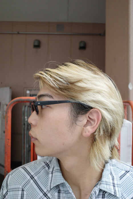 6.70s Italian black acetate optical sunglasses