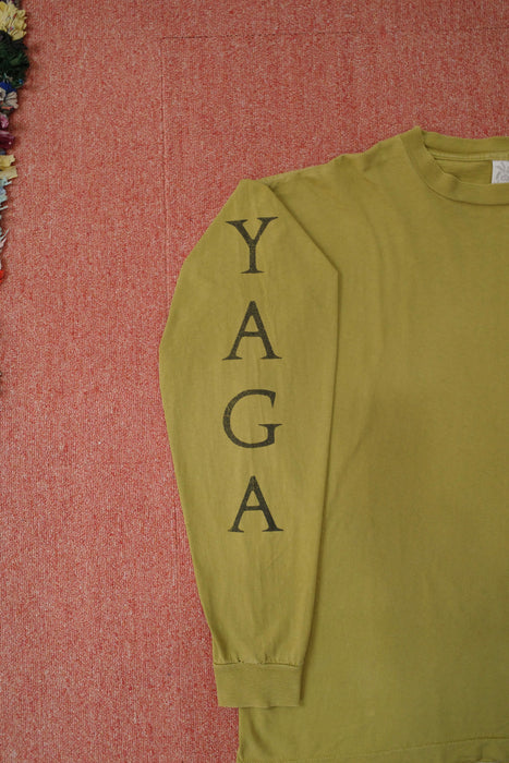 90s YAGA print long sleeve tee