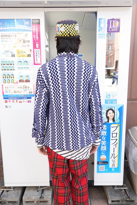 70s ENRICO CAPPUCCI knit beach shirt