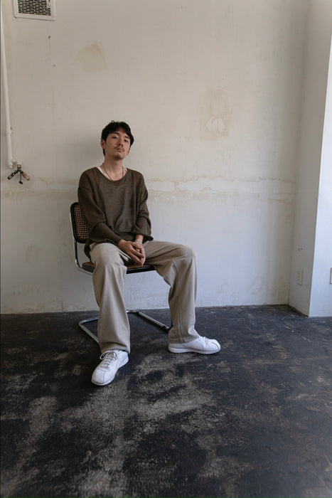 HAPPYEND mesh tee Olive