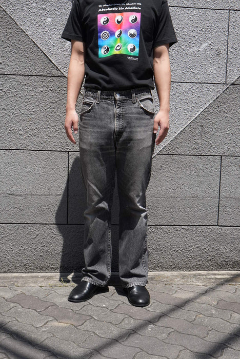 90s Levi's 517 yarn-dyed black denim