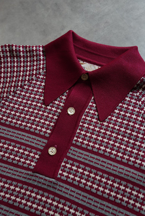 70s Donegal knit polo