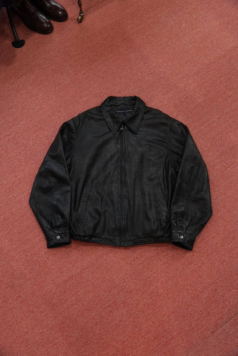 90s TOMMY HILIGER leather jacket