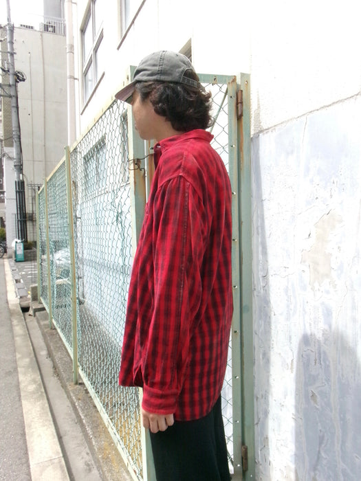 40s 5Brother printed flannel shirt