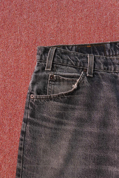 90s Levi's 517 yarn-dyed black denim