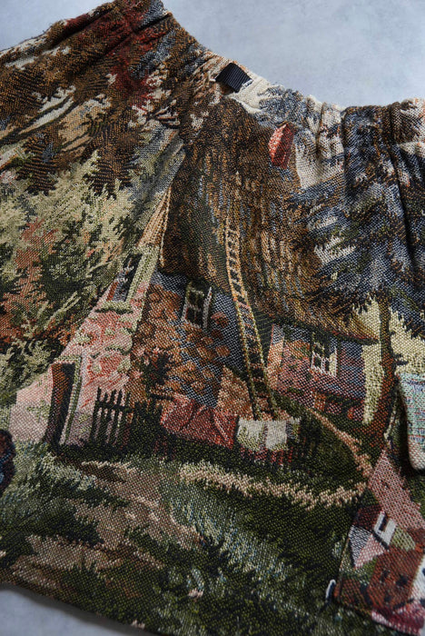 remake jaquard cargo shorts