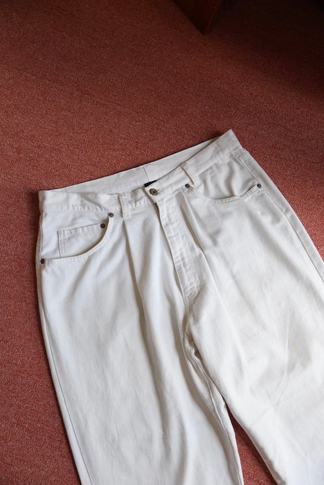 90s POLO SPORTSMAN white denim