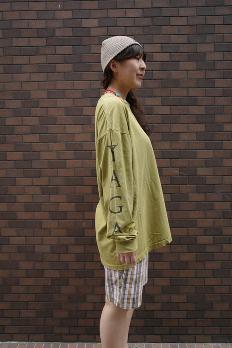 90s YAGA print long sleeve tee