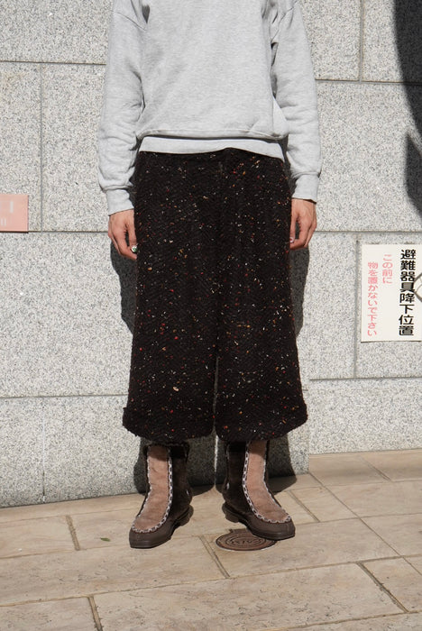 HAPPYEND HOKKORI tweed pants CHOCO